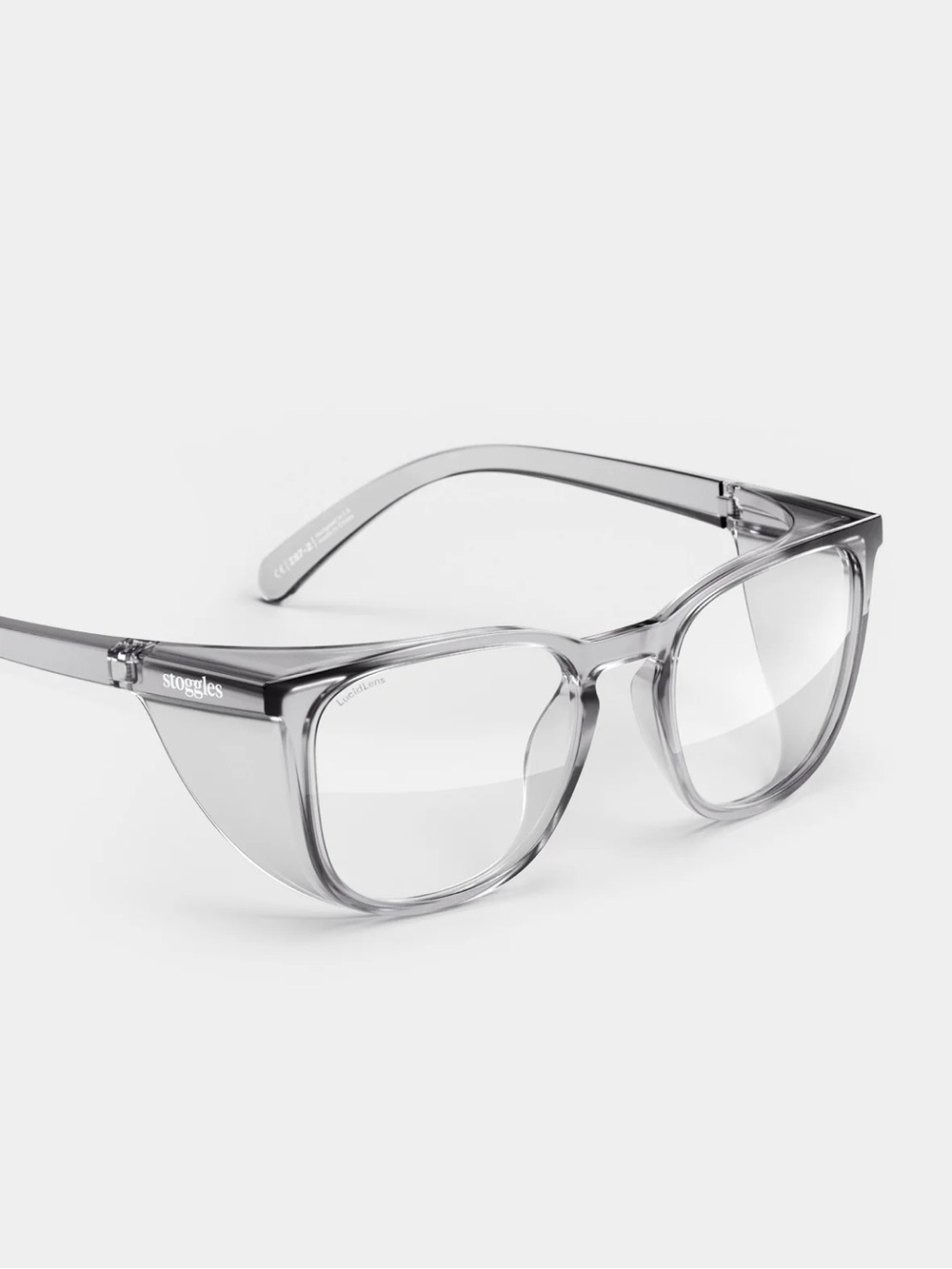 Stoggles Square Protective Glasses Charcoal Grey